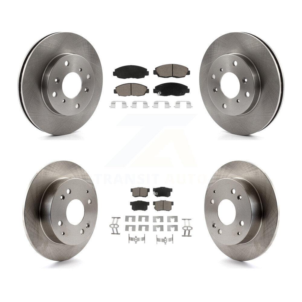 Kit de rotors de frein à disque avant et arrière et plaquettes en céramique pour Honda Accord Acura CL