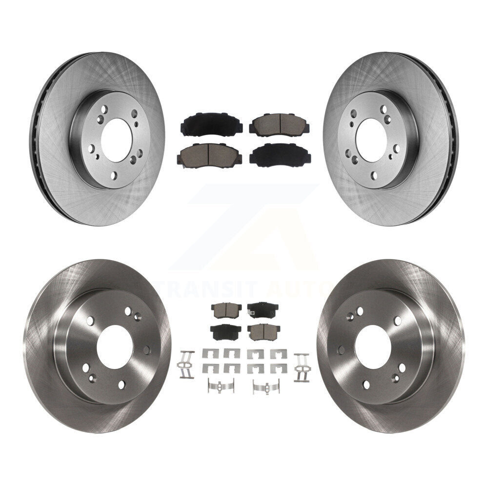 Kit de rotors de frein à disque avant et arrière et plaquettes en céramique pour Honda Prelude 1997-2001