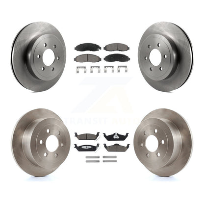 Kit de rotors de frein à disque avant et arrière et plaquettes en céramique pour Dodge Dakota 2003-2004