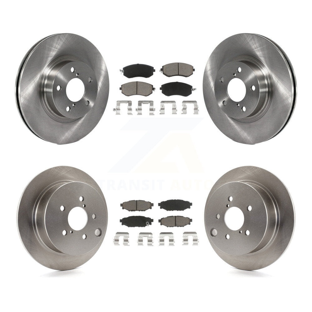 Kit de rotors de frein à disque avant et arrière et plaquettes en céramique pour Subaru Impreza K8C-100917