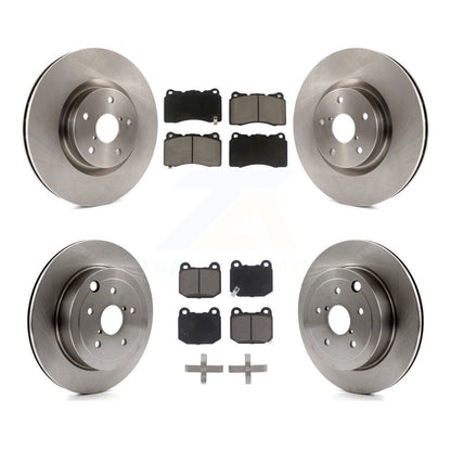 Kit de rotors de frein à disque avant et arrière et plaquettes en céramique pour Subaru Impreza WRX STI