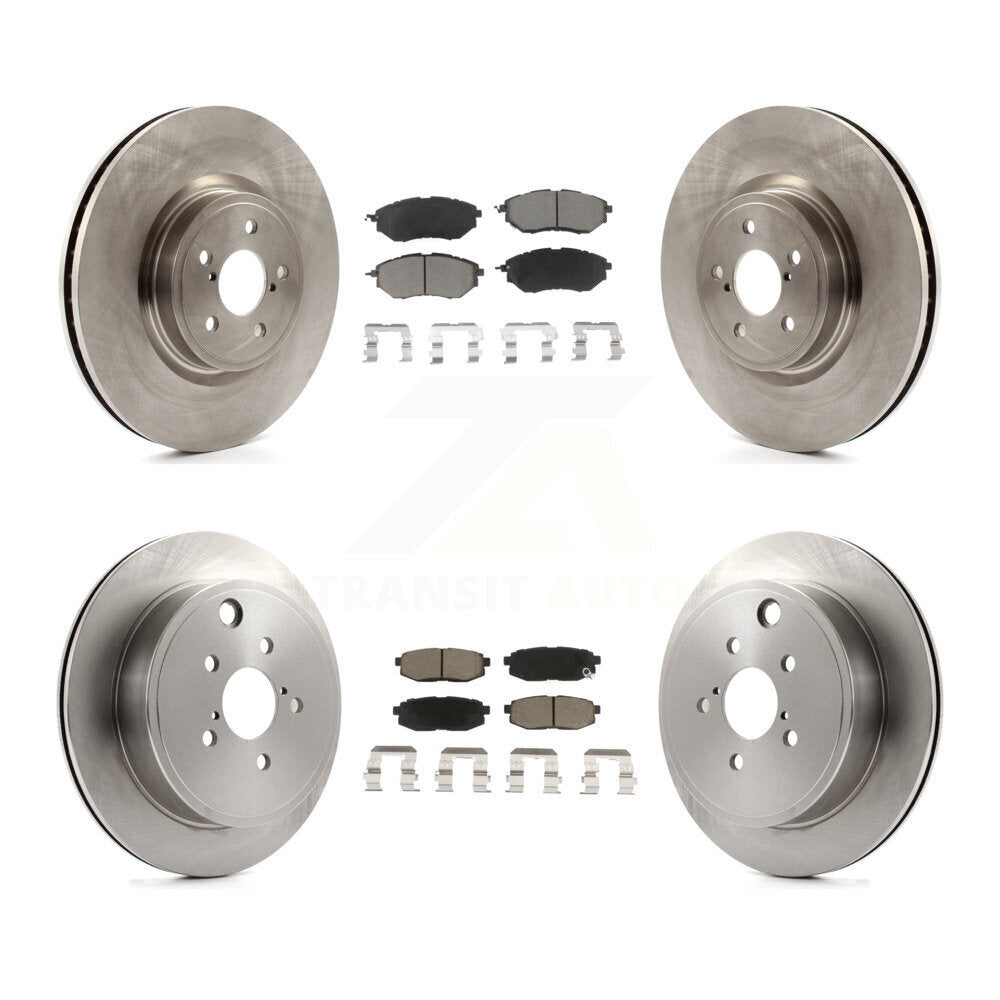 Kit de rotors de frein à disque avant et arrière et plaquettes en céramique pour Subaru Outback Legacy