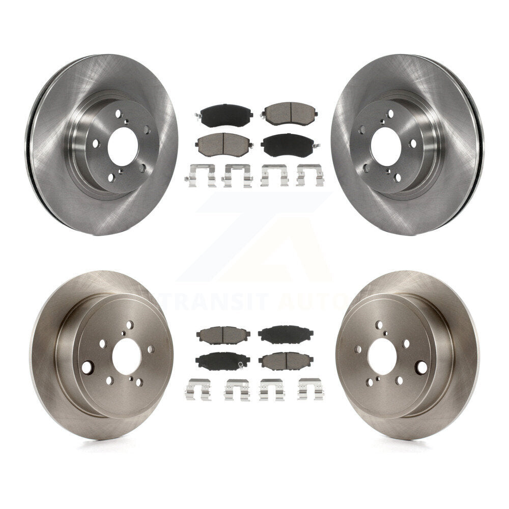 Kit de rotors de frein à disque avant et arrière et plaquettes en céramique pour Subaru Impreza K8C-100925
