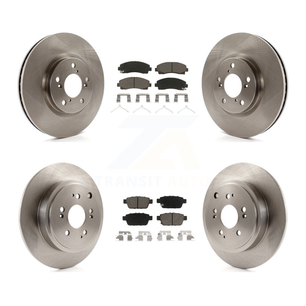 Kit de rotors de frein à disque avant et arrière et plaquettes en céramique pour Honda Ridgeline 2006-2014