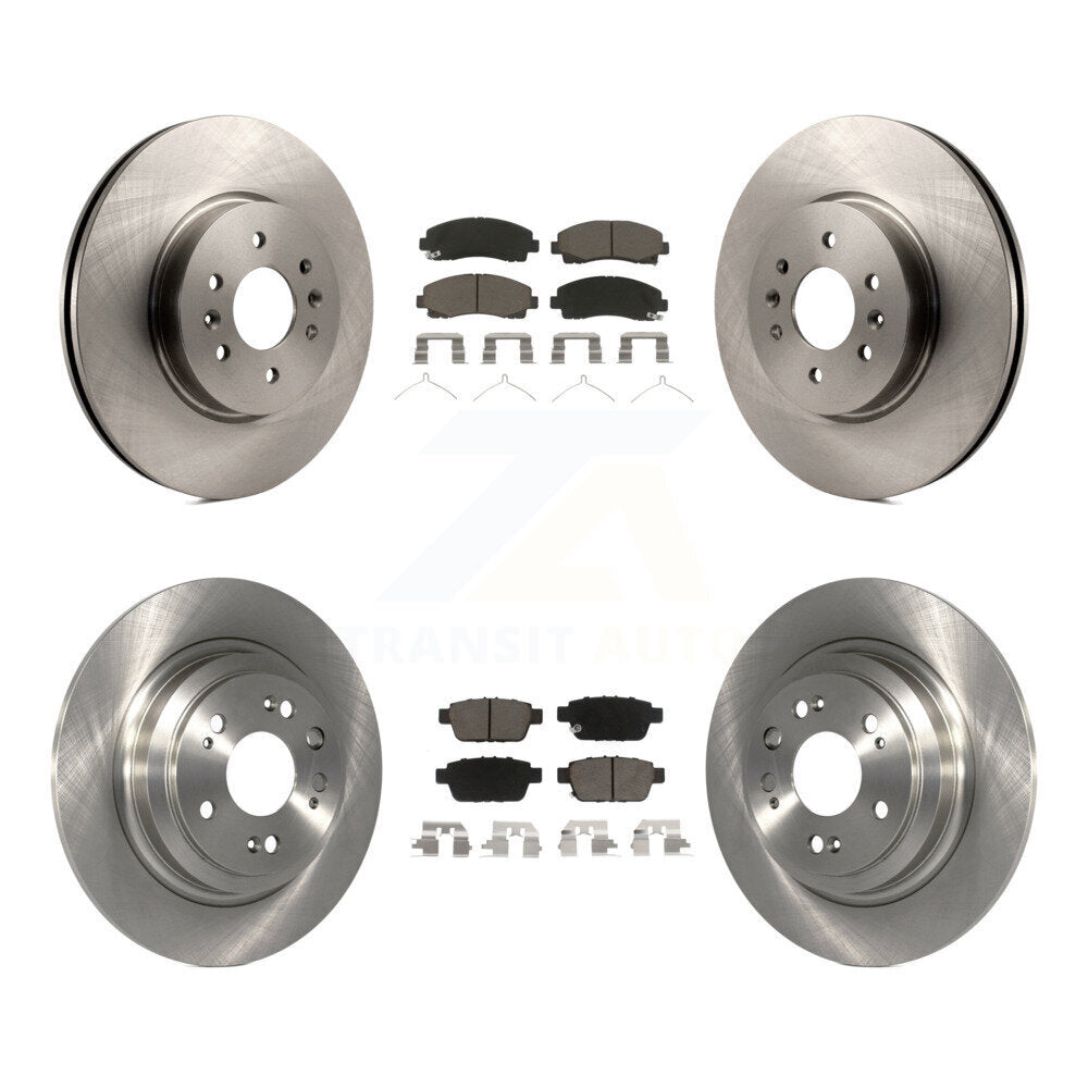 Kit de rotors de frein à disque avant et arrière et plaquettes en céramique pour Acura TL 2009-2014