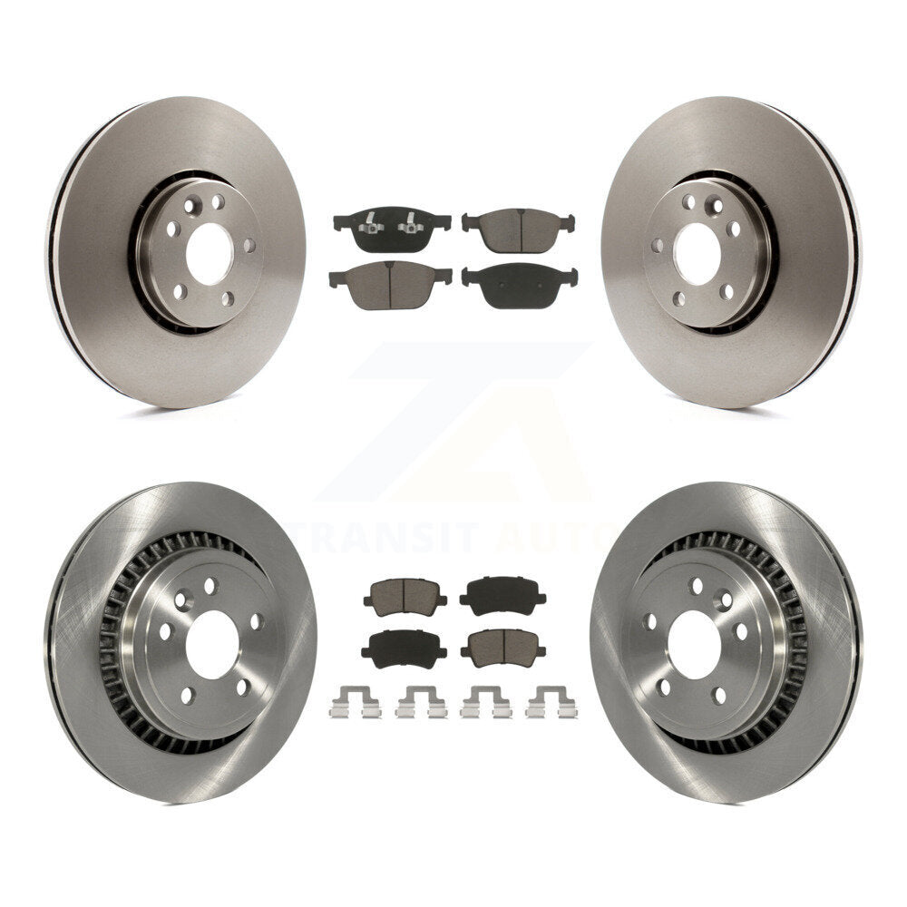Kit de rotors de frein à disque avant et arrière et plaquettes en céramique pour Volvo XC60 2010-2015