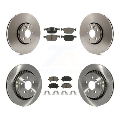 Kit de rotors de frein à disque avant et arrière et plaquettes en céramique pour Volvo XC60 2010-2015