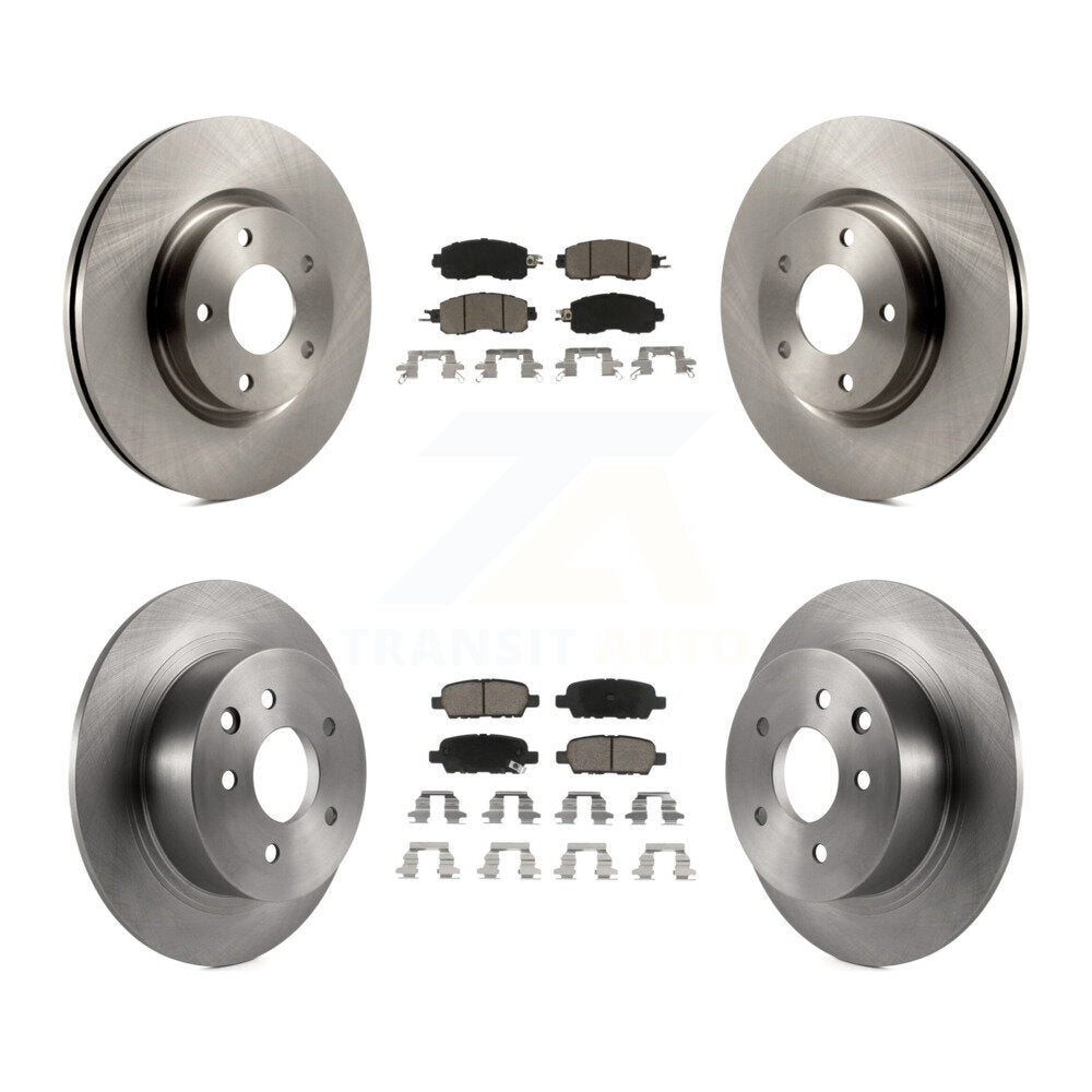 Kit de rotors de frein à disque avant et arrière et plaquettes en céramique pour Nissan Altima K8C-100937