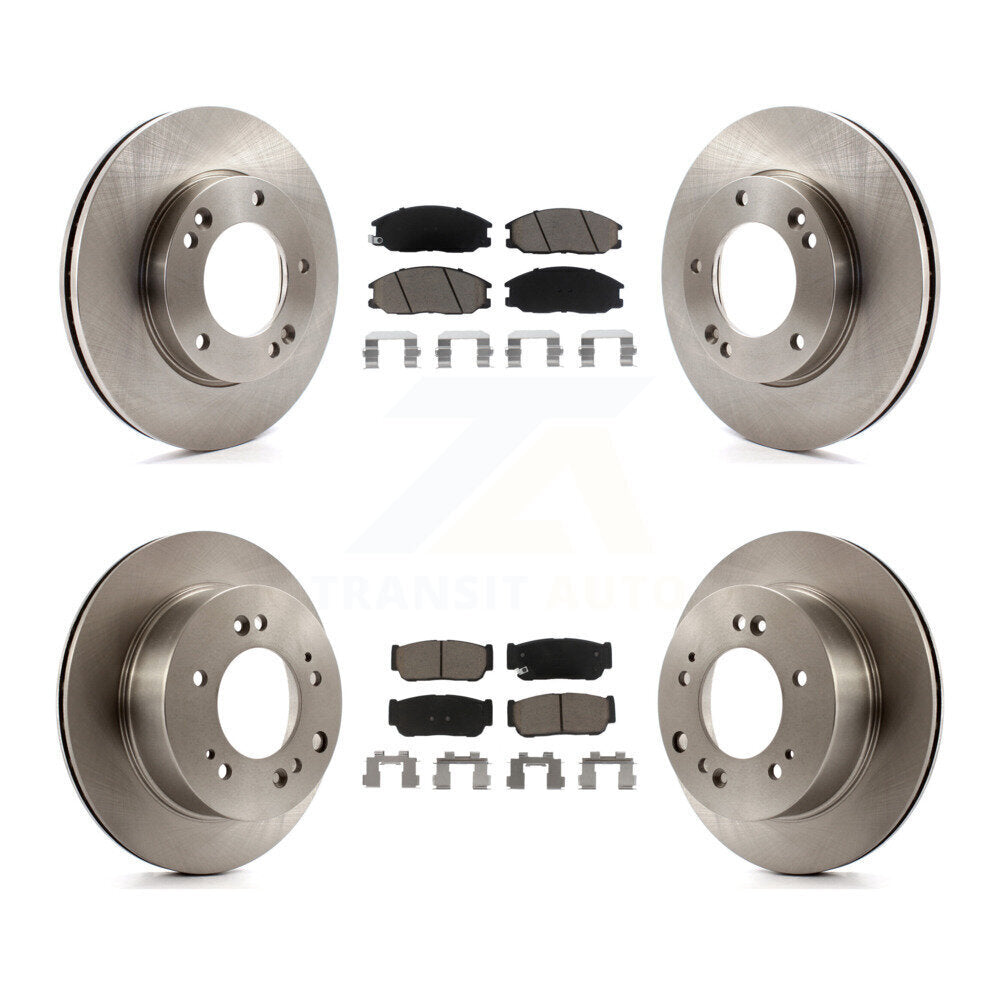 Kit de rotors de frein à disque avant et arrière et plaquettes en céramique pour Kia Sorento 2007-2009