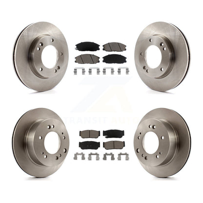 Kit de rotors de frein à disque avant et arrière et plaquettes en céramique pour Kia Sorento 2007-2009