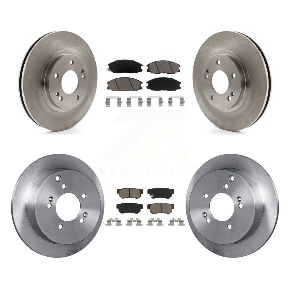 Kit de rotors de frein à disque avant et arrière et plaquettes en céramique pour Hyundai Santa Fe
