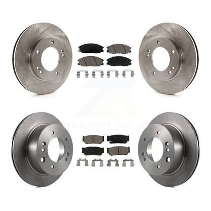 Kit de rotors de frein à disque avant et arrière et plaquettes en céramique pour Kia Sorento 2003-2006