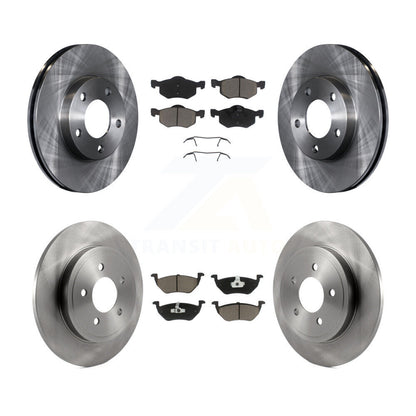Kit de rotor de frein à disque avant et arrière et plaquettes en céramique pour Mazda Tribute 2005-2006 2.3