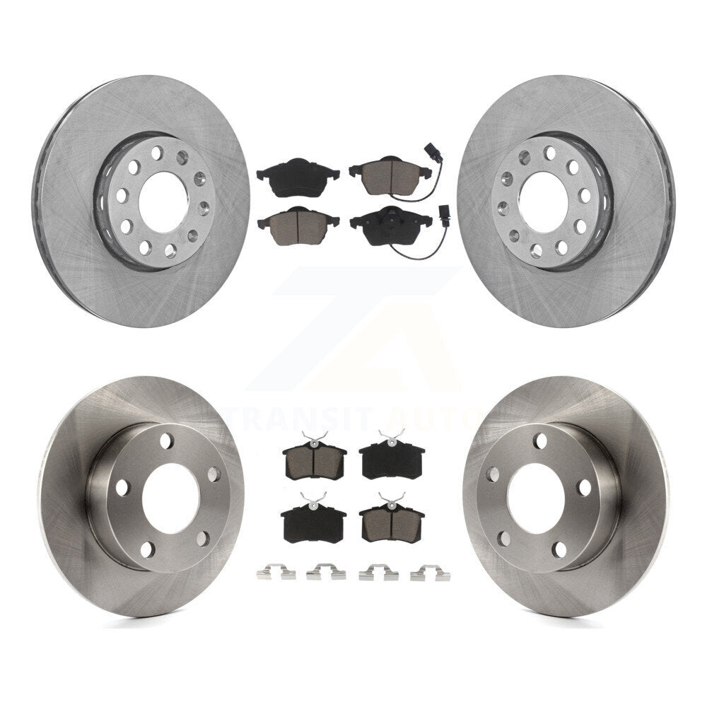 Kit de rotors de frein à disque avant et arrière et plaquettes en céramique, pour Volkswagen Passat Audi A4