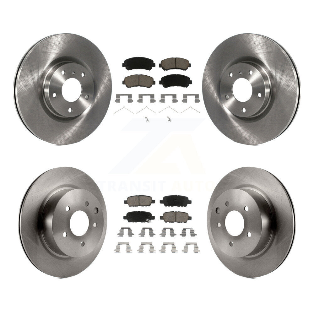 Kit de rotors de frein à disque avant et arrière et plaquettes en céramique pour Nissan Maxima K8C-100969