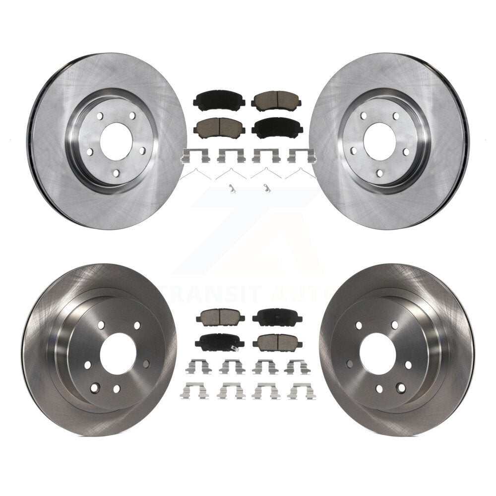 Rotor de frein à disque avant et arrière et Kit de plaquettes en céramique pour Nissan Juke Nismo R 2014 – 2017