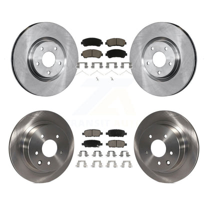 Rotor de frein à disque avant et arrière et Kit de plaquettes en céramique pour Nissan Juke Nismo R 2014 – 2017