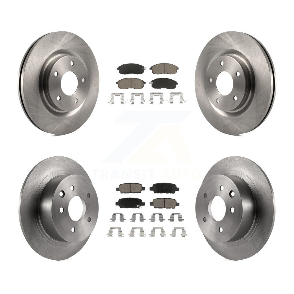 Kit de rotors de frein à disque avant et arrière et plaquettes en céramique pour Nissan Sentra Juke