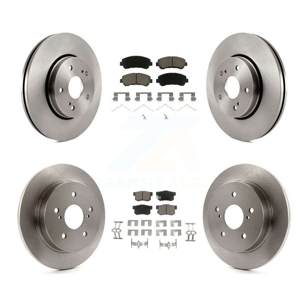 Kit de rotors de frein à disque avant et arrière et plaquettes en céramique pour Suzuki Kizashi 2010-2013