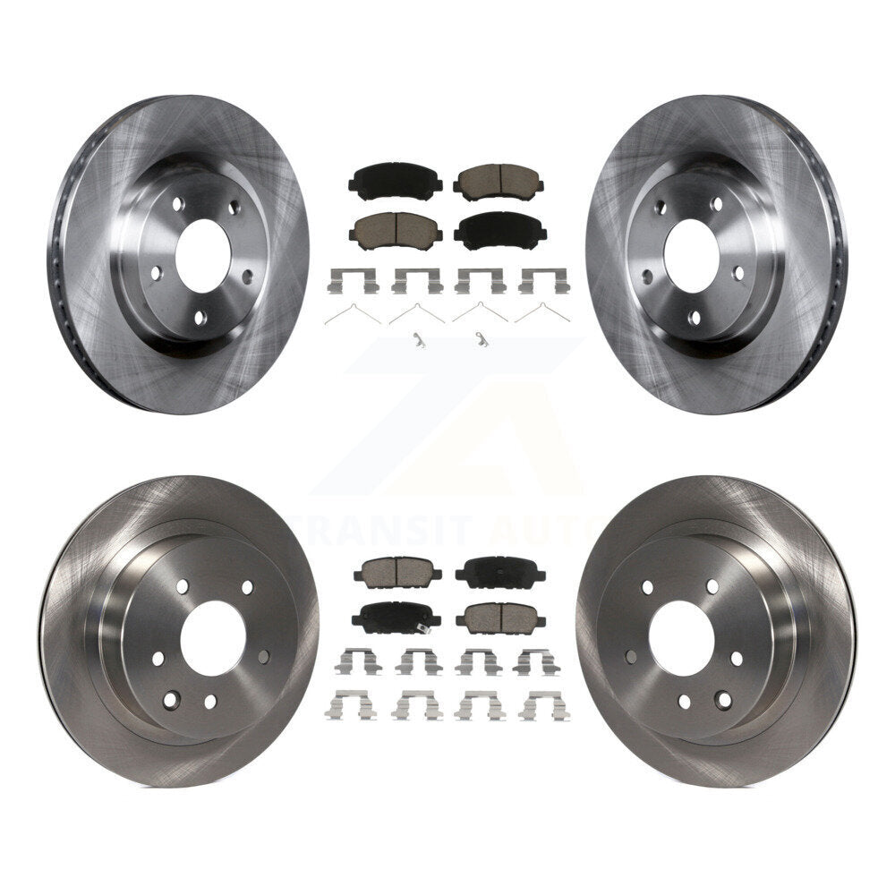 Kit de rotors de frein à disque avant et arrière et plaquettes en céramique pour Nissan Rogue Select