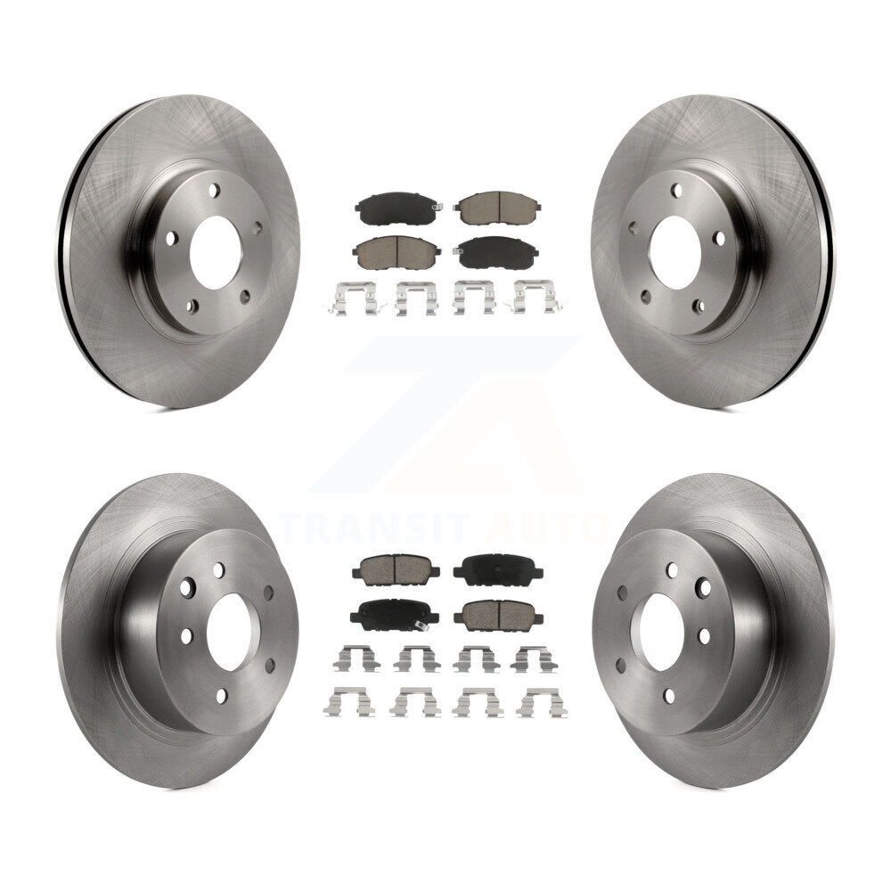 Kit de rotors de frein à disque avant et arrière et plaquettes en céramique pour Nissan Altima K8C-100980