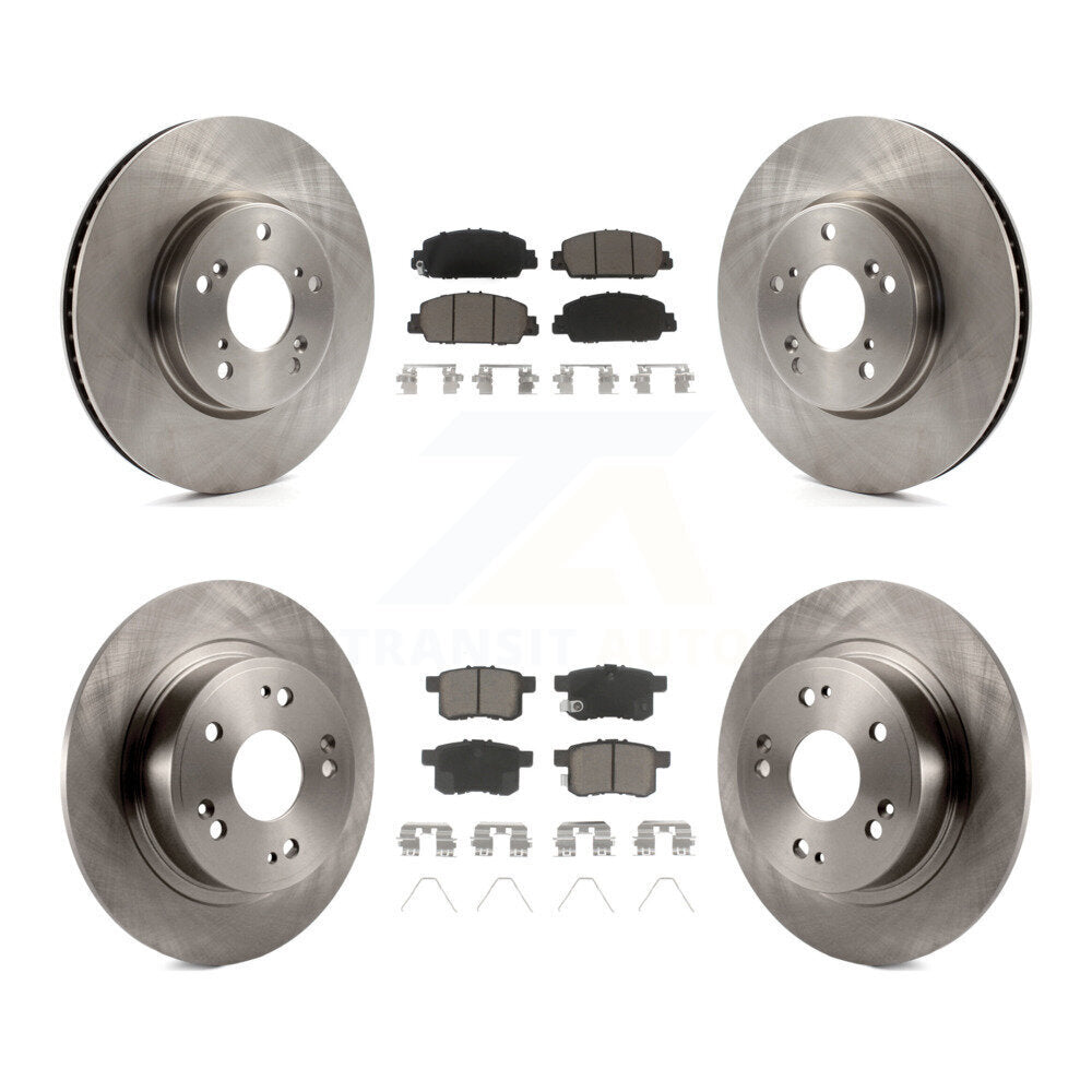 Kit de rotors de frein à disque avant et arrière et plaquettes en céramique pour Honda Accord K8C-100982