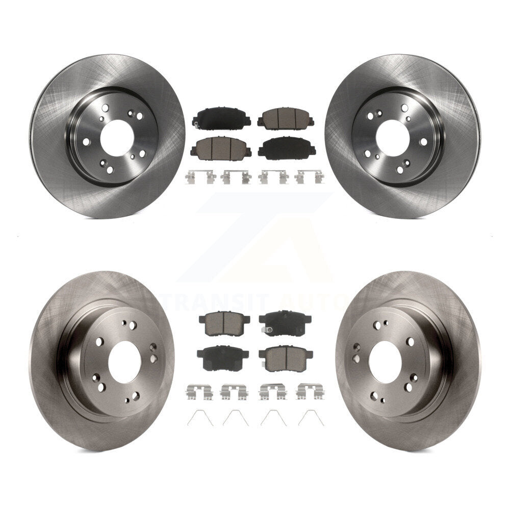 Kit de rotors de frein à disque avant et arrière et plaquettes en céramique pour Honda Accord K8C-100983