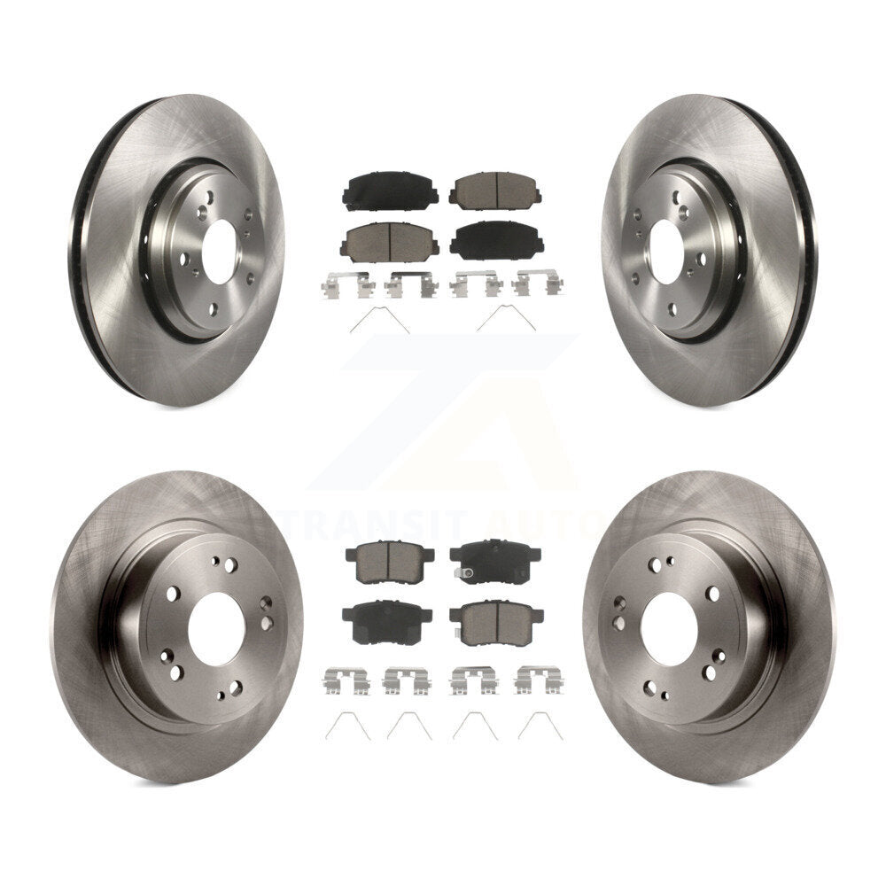 Kit de rotors de frein à disque avant et arrière et plaquettes en céramique pour Honda Accord K8C-100988