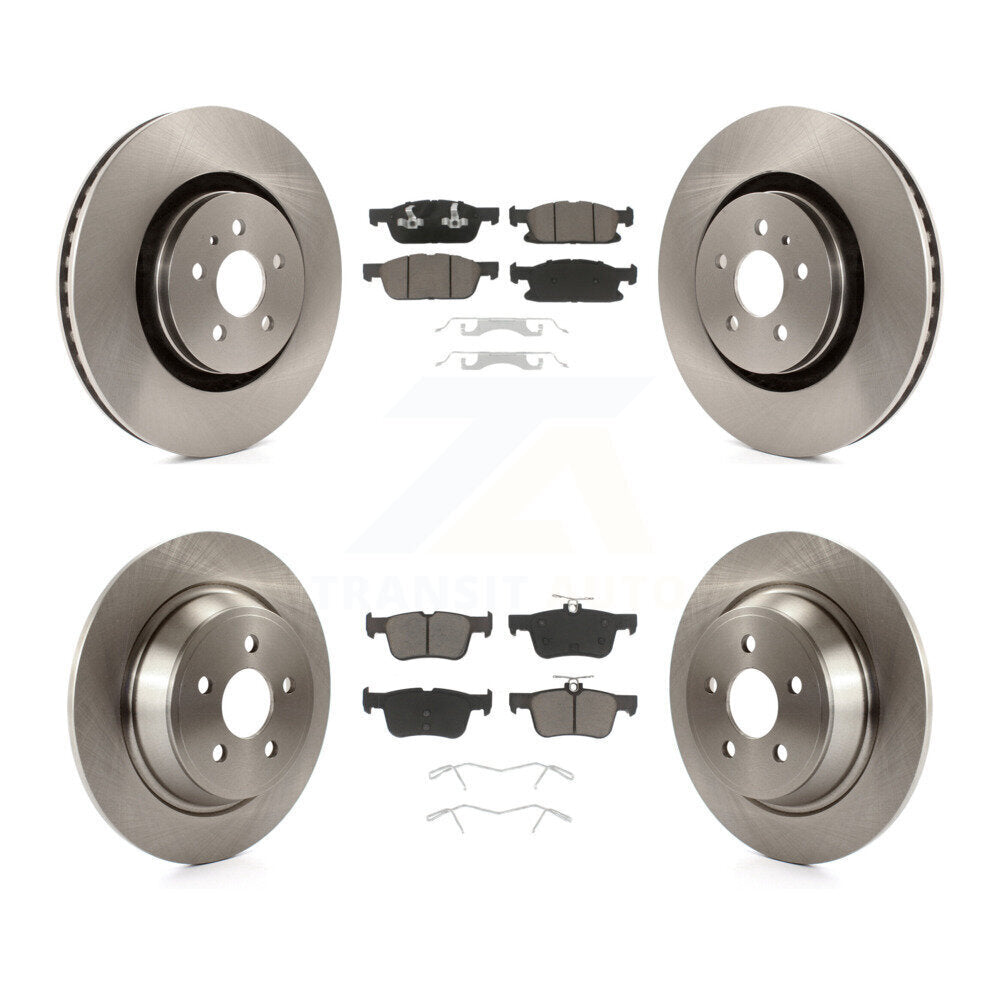 Kit de Rotor de frein à disque avant et arrière et plaquettes en céramique, pour Ford Edge Lincoln Nautilus MK