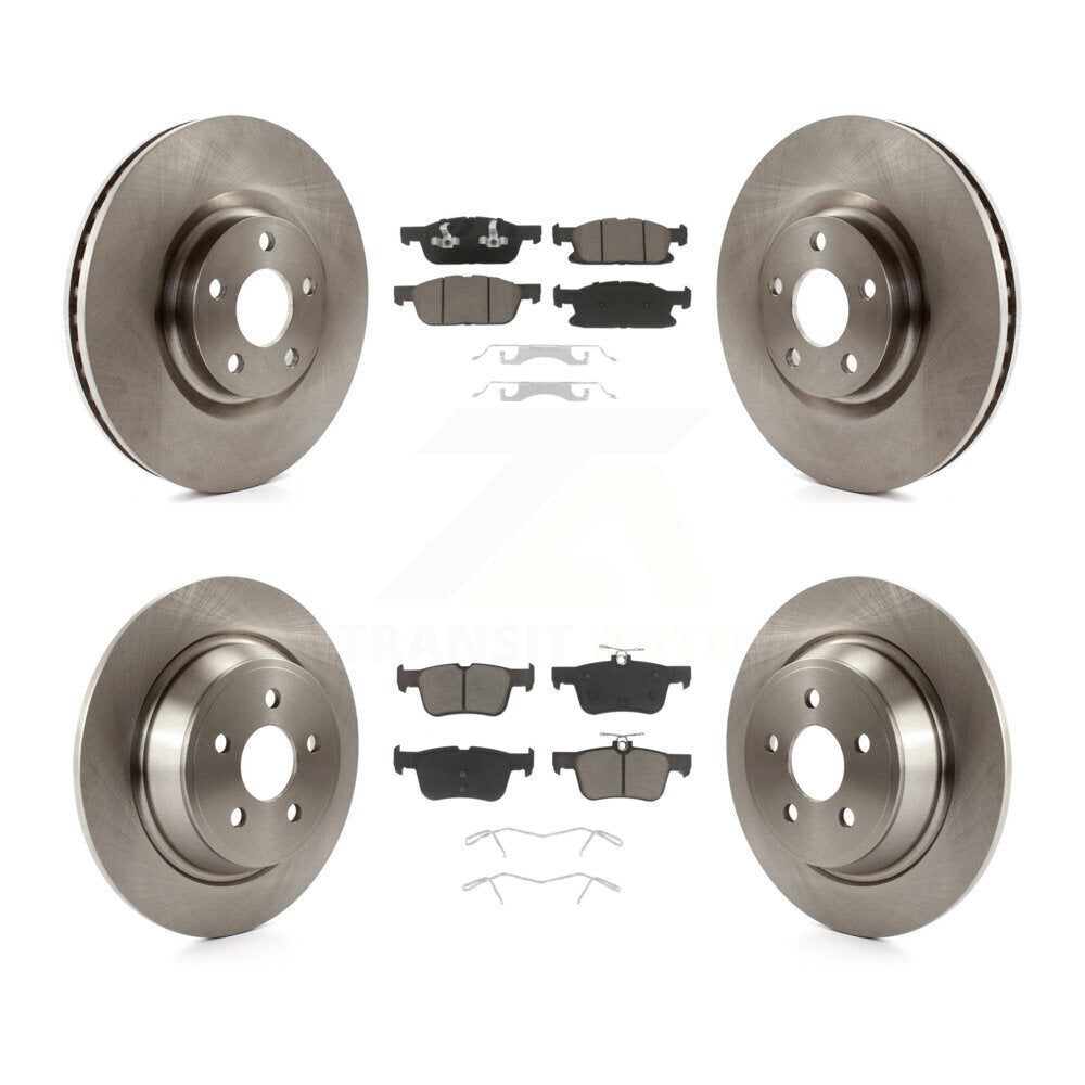 Kit de rotors de frein à disque avant et arrière et plaquettes en céramique pour Ford Edge K8C-100992