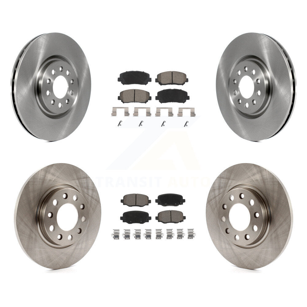 Kit de rotors de frein à disque avant et arrière et plaquettes en céramique pour Chrysler 200 K8C-100997