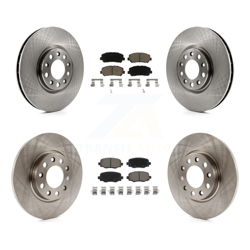 Kit de rotors de frein à disque avant et arrière et plaquettes en céramique pour Chrysler 200 K8C-100998