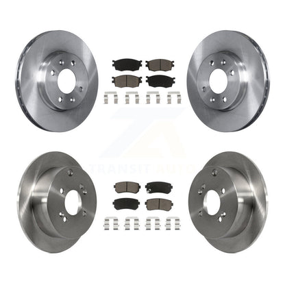 Rotors de frein à disque avant et arrière et Kit de plaquettes en céramique pour Hyundai Accent Kia Rio5 Ri