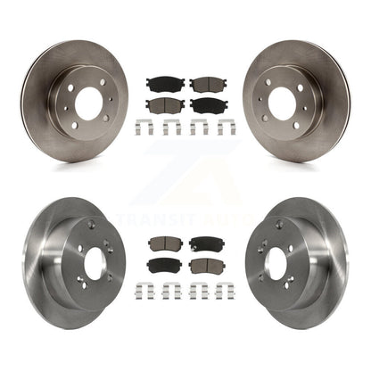 Rotors de frein à disque avant et arrière et kit de plaquettes en céramique pour Hyundai Accent Hatchbac 2006