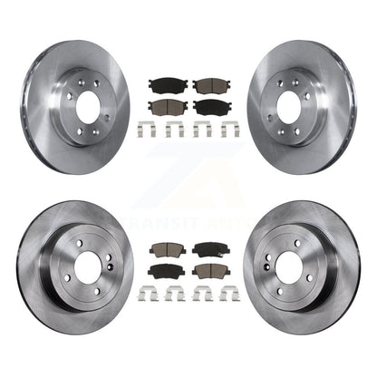 Kit de rotors de frein à disque avant et arrière et plaquettes en céramique pour Hyundai Accent 2011