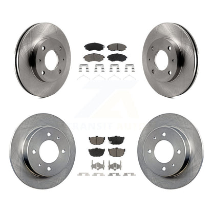 Kit de rotors de frein à disque avant et arrière et plaquettes en céramique pour Hyundai Tiburon Elantra