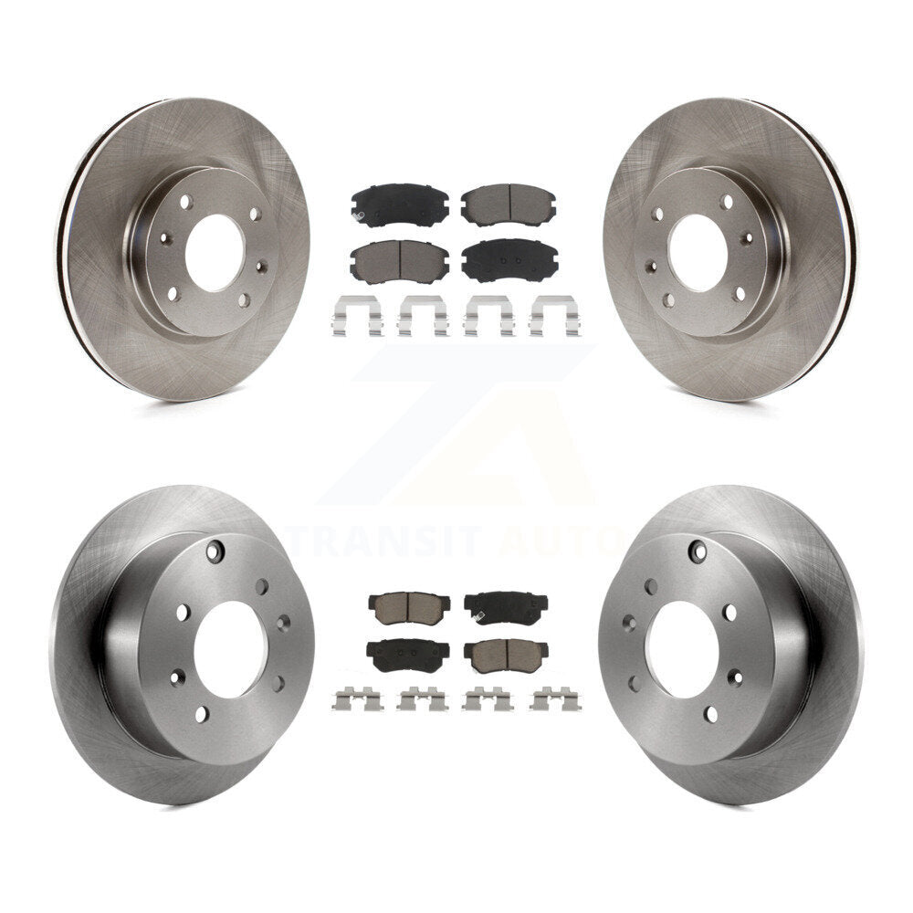 Kit de rotors de frein avant et arrière et plaquettes en céramique, pour Hyundai Sonata Kia Optima Magenti