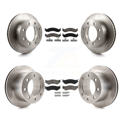 Rotors de frein à disque avant et arrière et Kit de plaquettes en céramique pour Dodge Ram 2001 2002 2500 350