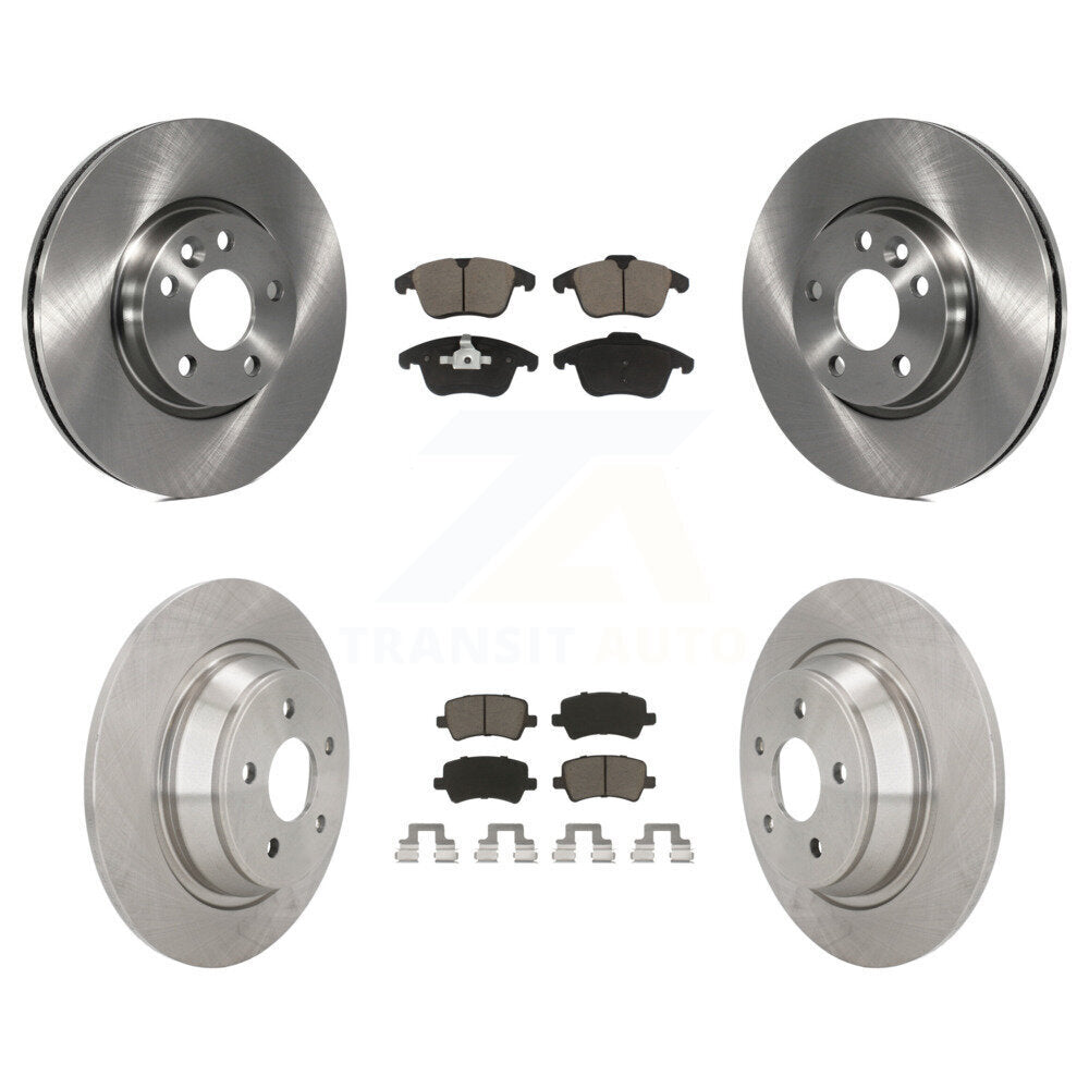 Kit de rotor de frein avant et arrière et plaquettes en céramique pour Land Rover Range Evoqu 2012-2015