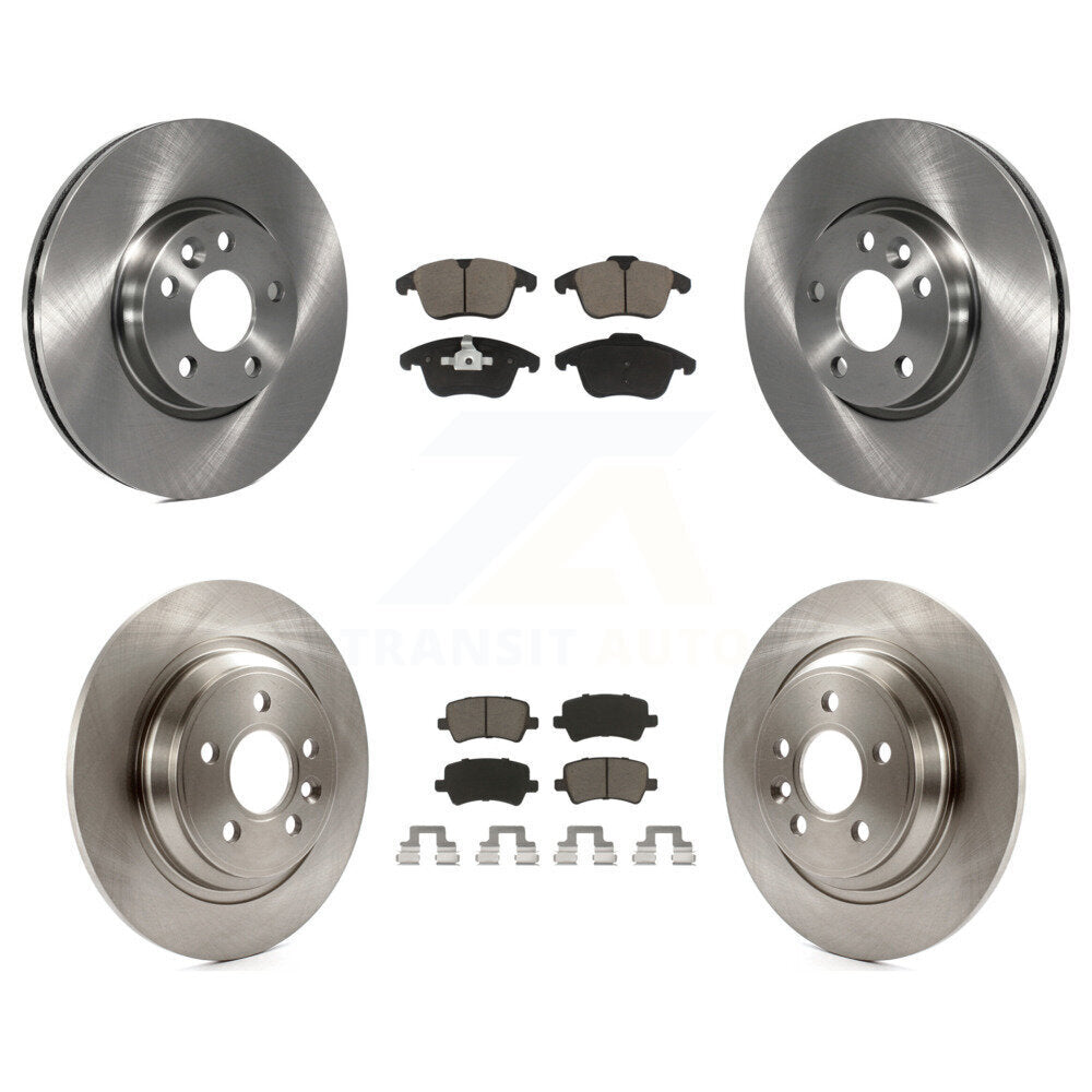Kit de rotors de frein à disque avant et arrière et plaquettes en céramique pour Volvo S60 K8C-101011