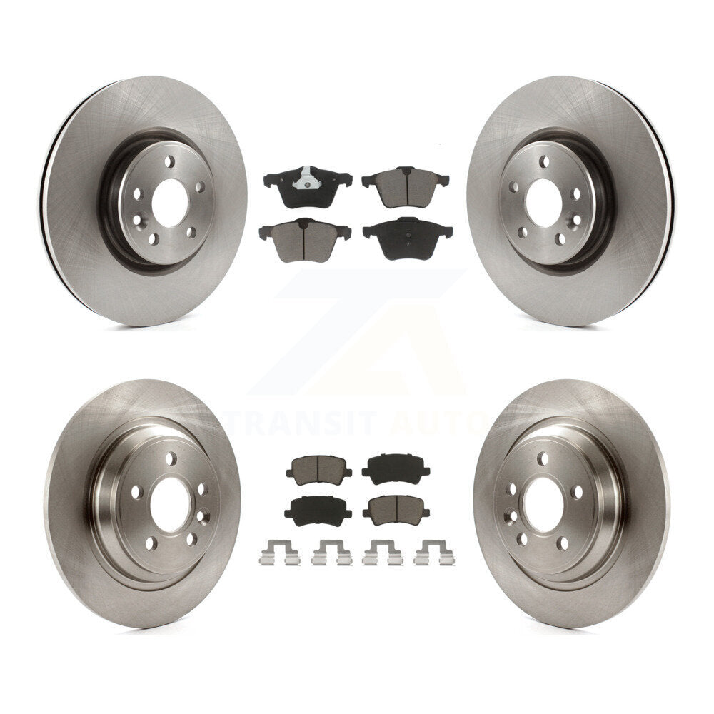 Kit de rotors de frein à disque avant et arrière et plaquettes en céramique pour Volvo S60 V70 K8C-101012