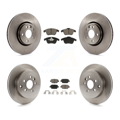 Kit de rotors de frein à disque avant et arrière et plaquettes en céramique pour Land Rover LR2 2008 – 2011