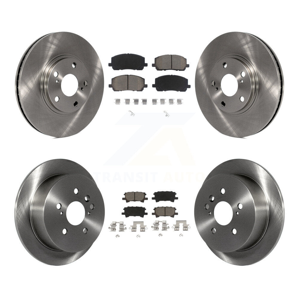 Kit de rotors de frein à disque avant et arrière et plaquettes en céramique pour Toyota Highlander