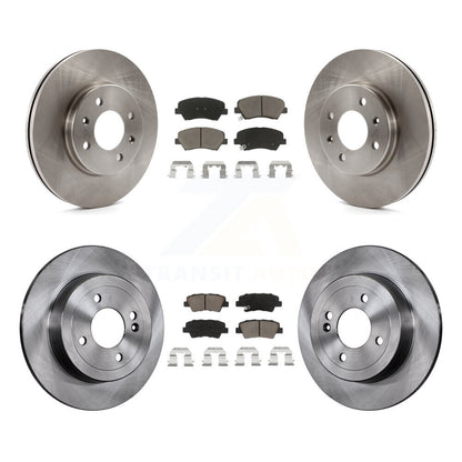 Kit de rotors de frein à disque avant et arrière et plaquettes en céramique, pour Hyundai Accent Kia Rio