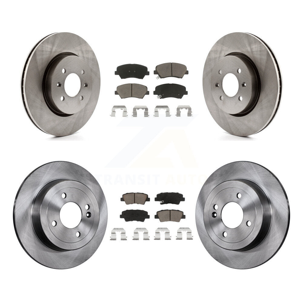 Kit de rotors de frein à disque avant et arrière et plaquettes en céramique pour Kia Rio K8C-101019