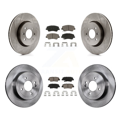 Kit de rotors de frein à disque avant et arrière et plaquettes en céramique pour Kia Rio K8C-101019