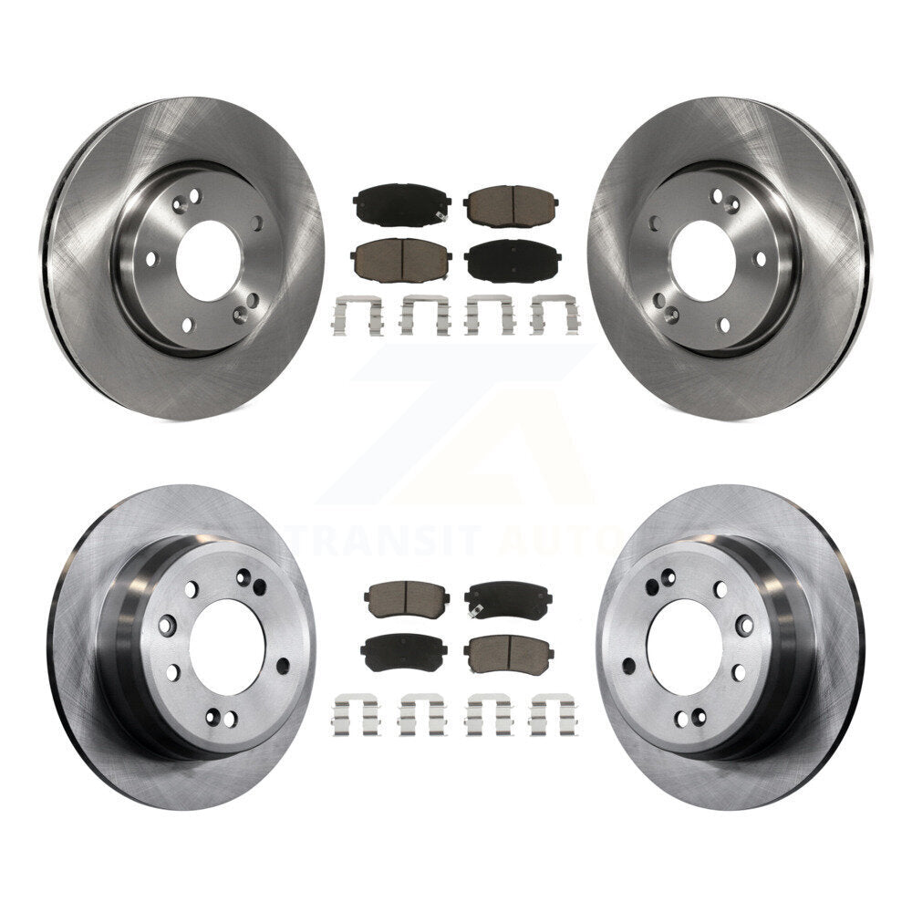 Kit de rotors de frein à disque avant et arrière et plaquettes en céramique pour Hyundai Elantra K8C-10102