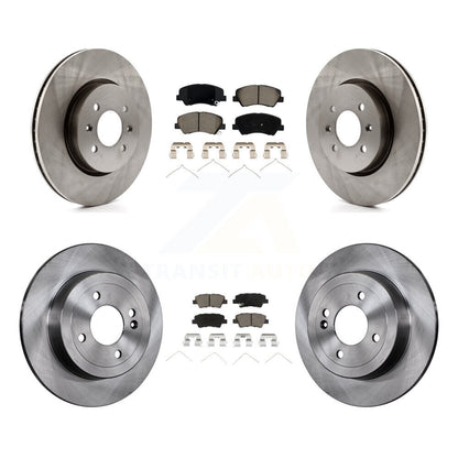 Kit de rotors de frein à disque avant et arrière et plaquettes en céramique, pour Kia Rio Hyundai Accent