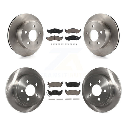 Rotor de frein avant arrière et Kit de plaquettes en céramique pour frein arrière à disque Jeep Wrangler TJ
