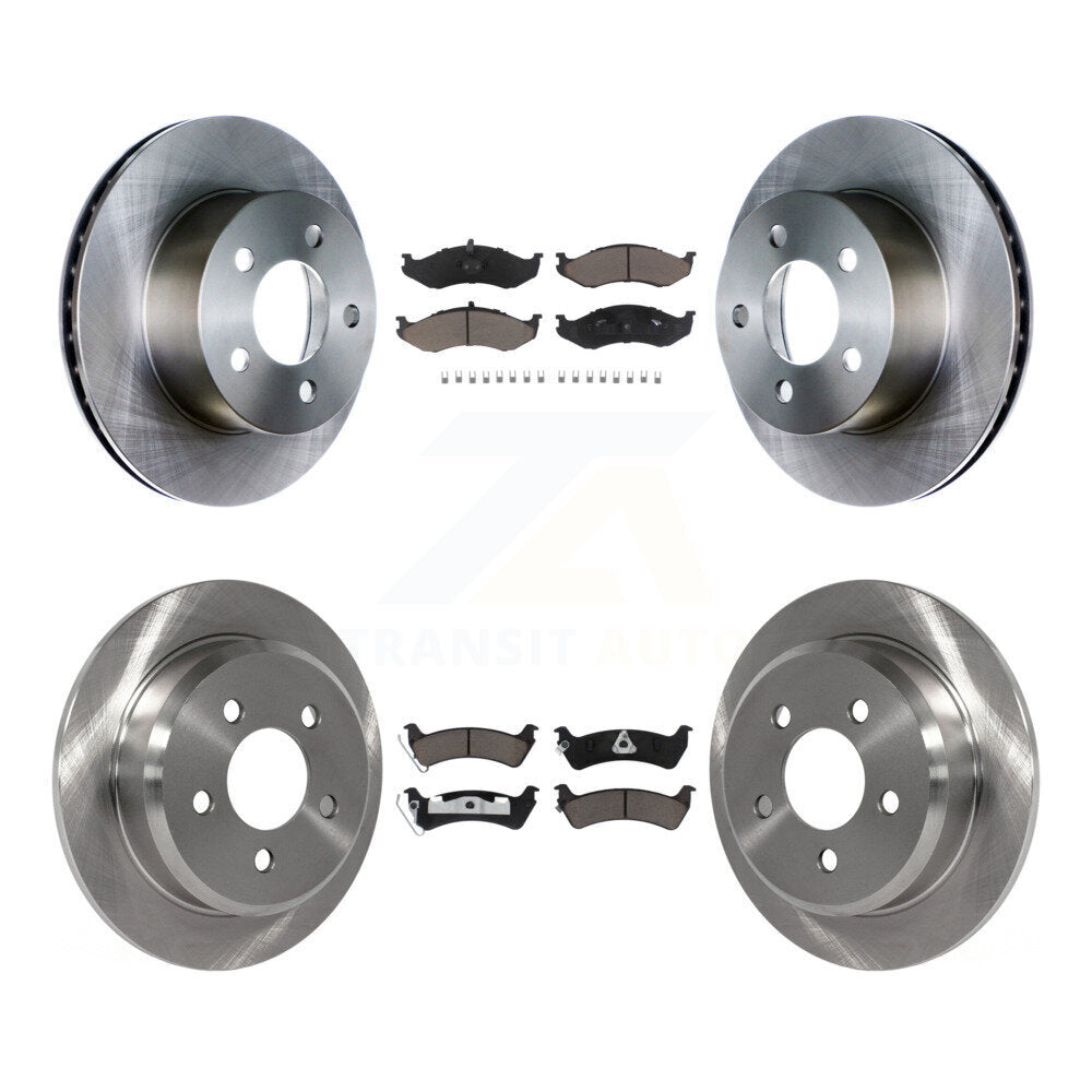 Kit de rotors de frein à disque avant et arrière et plaquettes en céramique pour Jeep Grand Cherokee